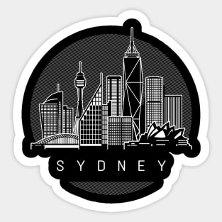 Sydney Australia Skyline Sticker